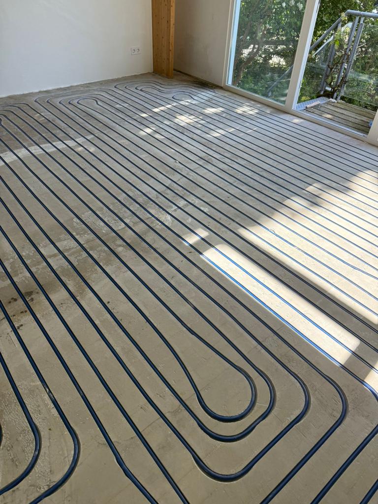 Stofarm frezen voor vloerverwarming in bestaande vloer